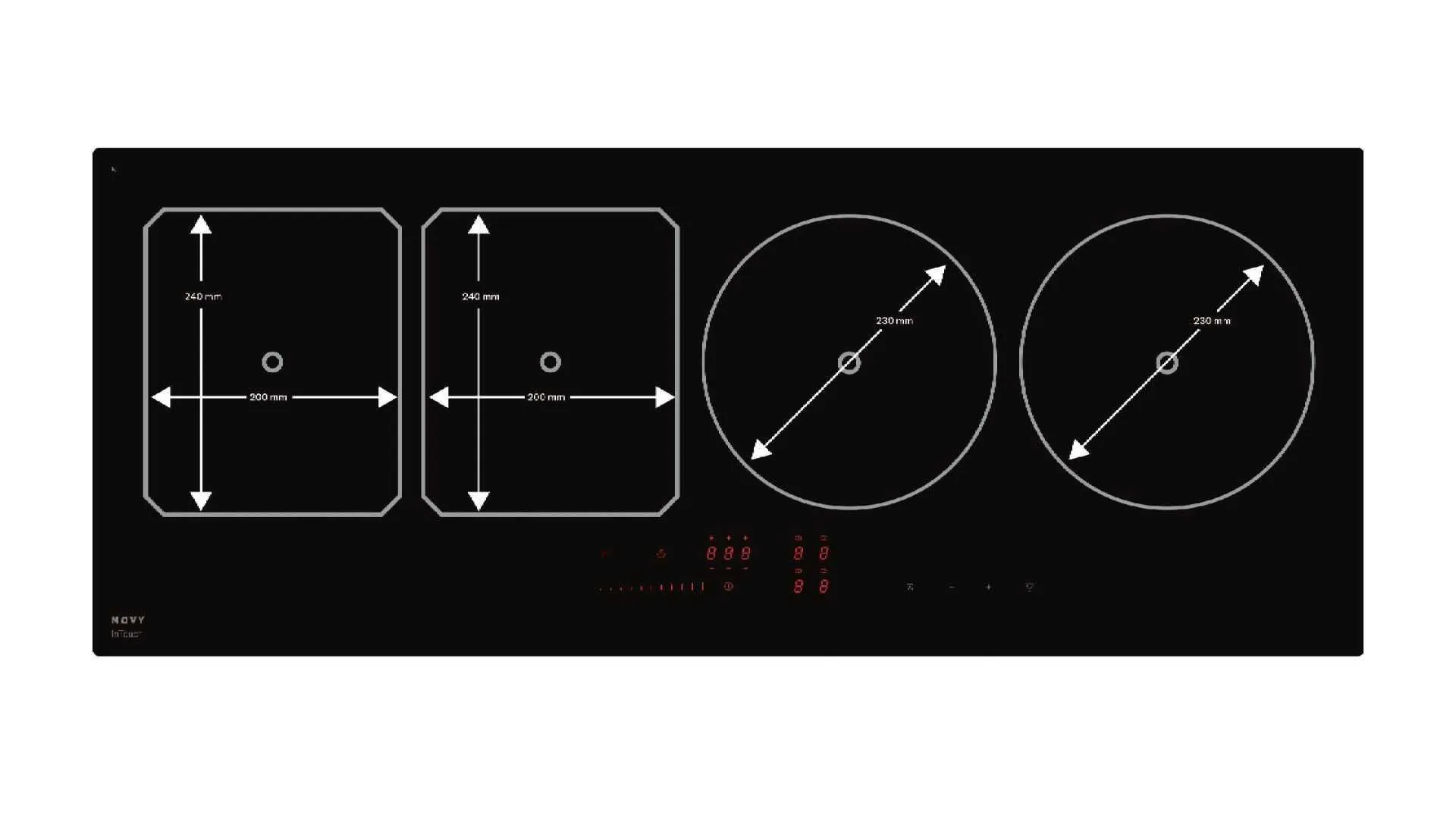Novy induction cooktop Power 1767