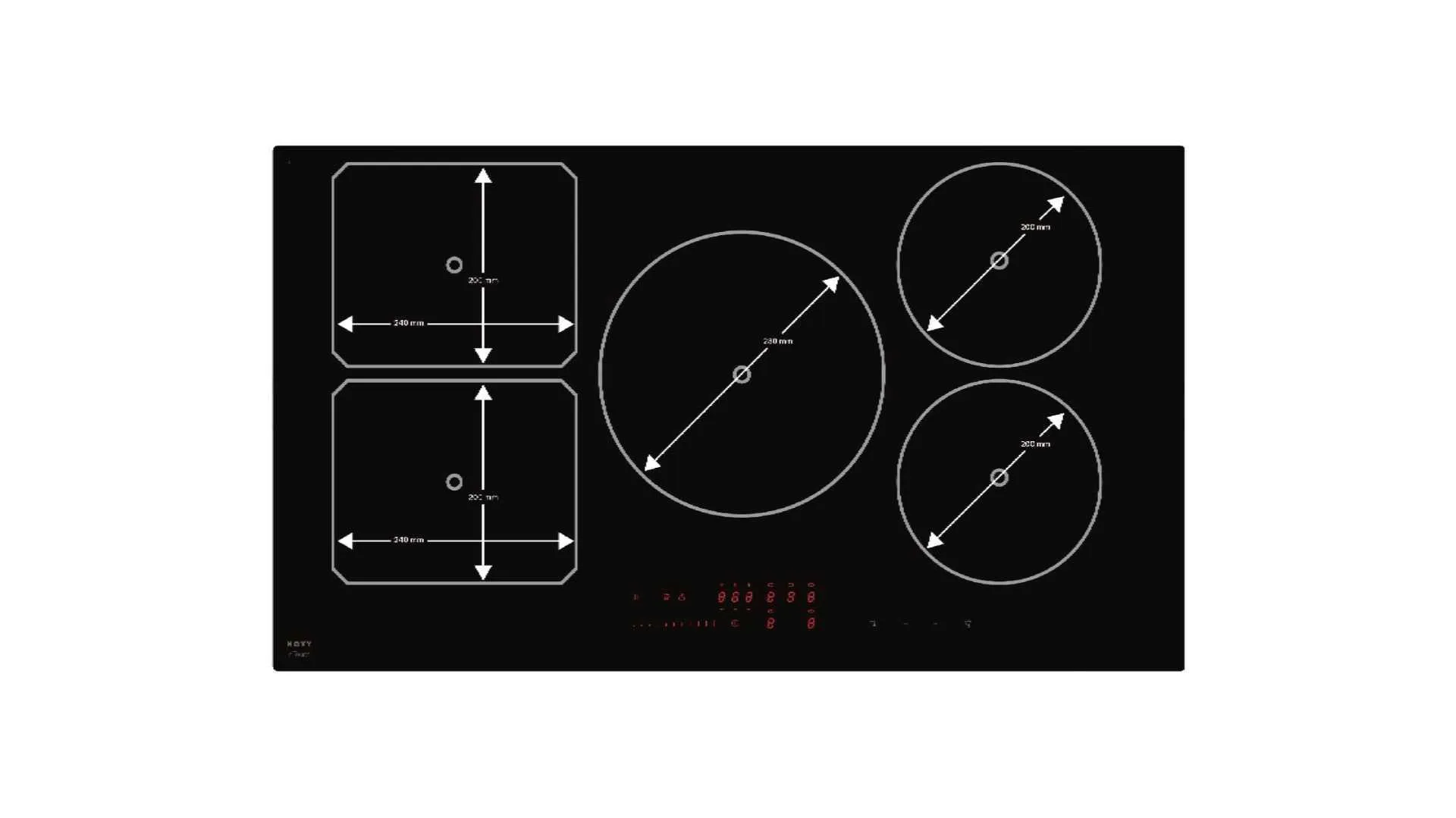 Novy induction cooktop Power 1768