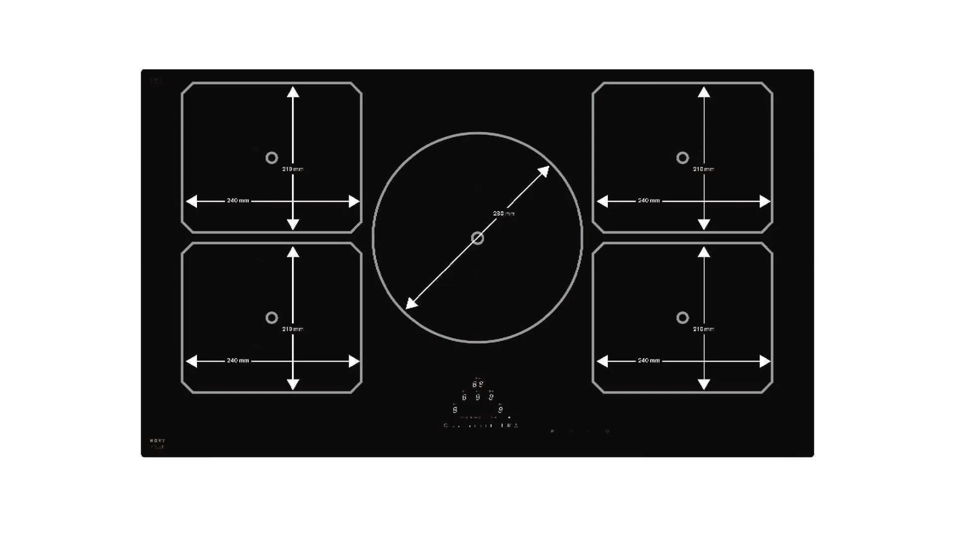 Novy induction hob Pro 1778