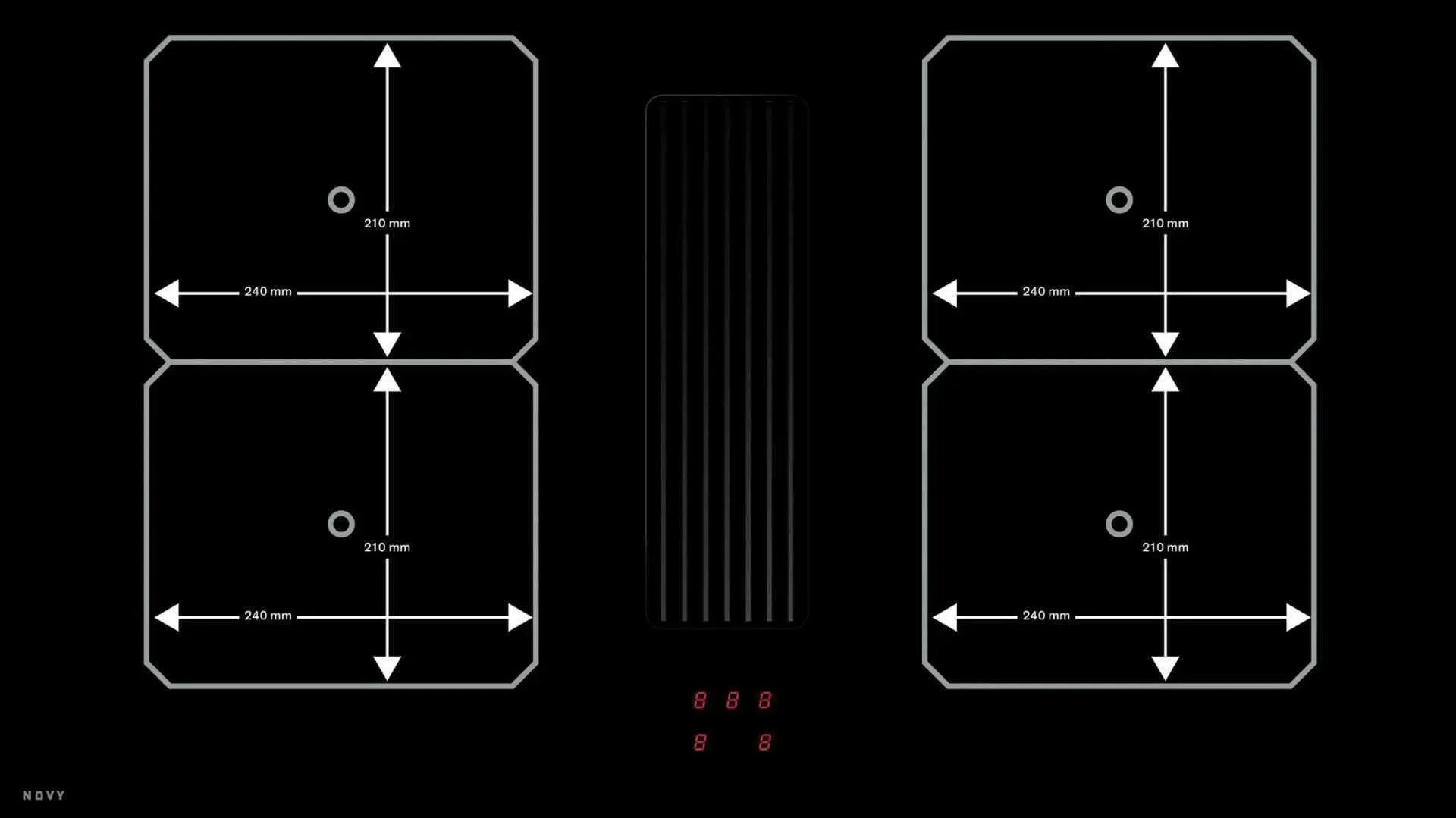 Novy pliidiplaat + õhupuhastaja Novy Easy Prestige 1866