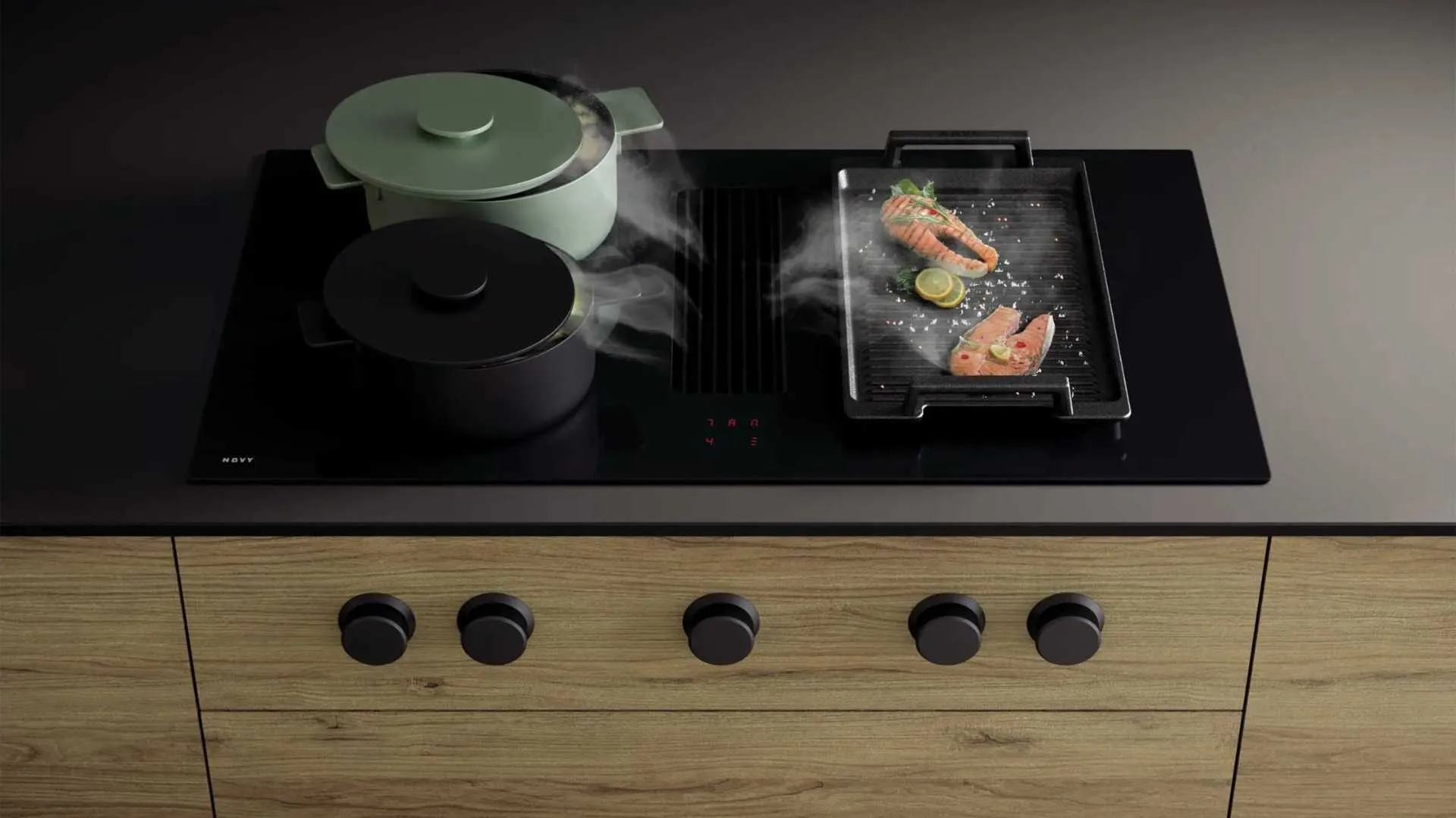 Novy pliidiplaat + õhupuhastaja Novy Easy Prestige 1866