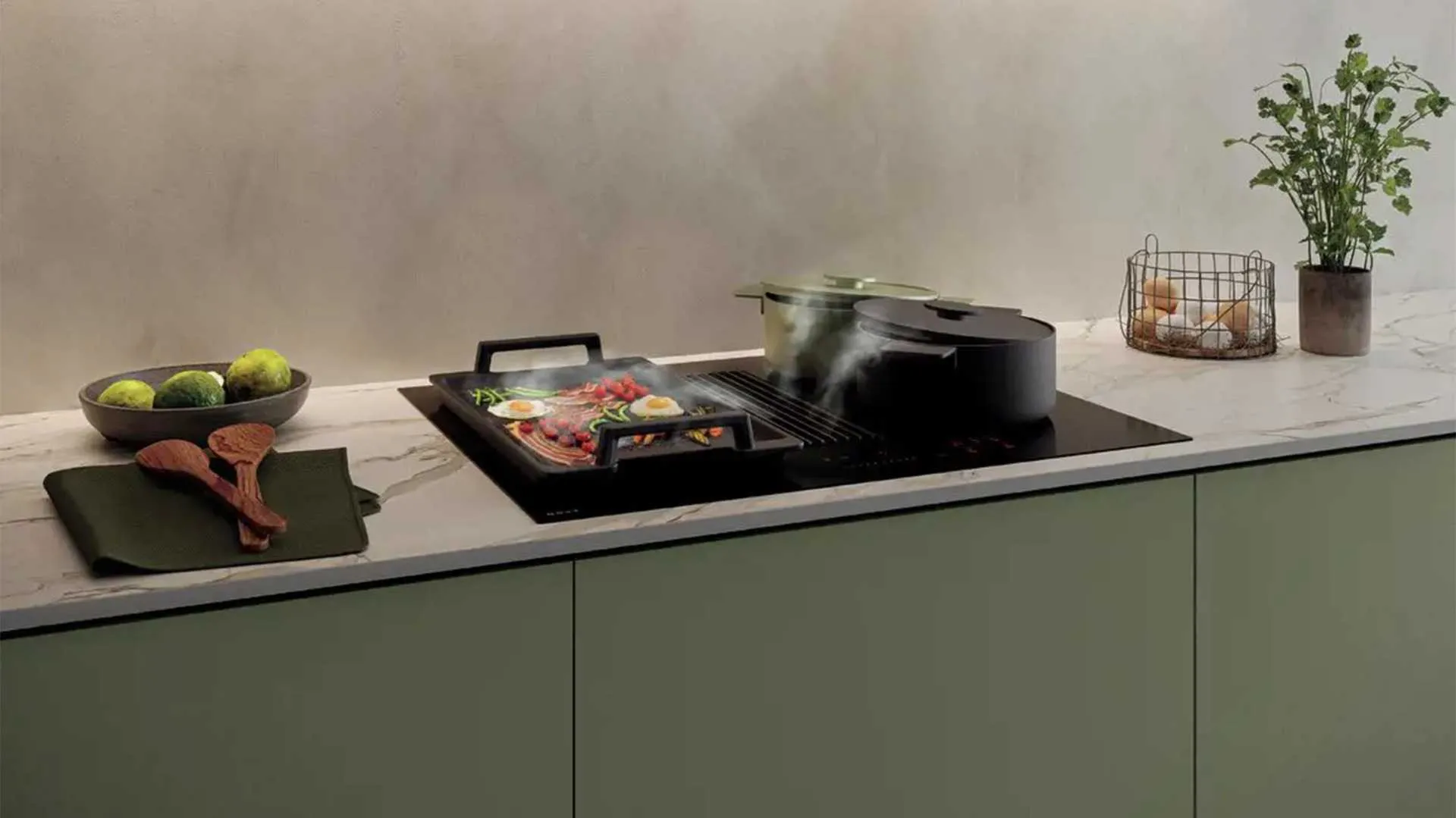 Novy pliidiplaat + õhupuhastaja Novy Easy 1881