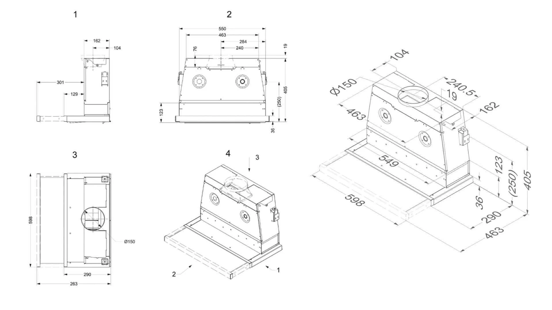 Novy õhupuhastaja Telescopic 662