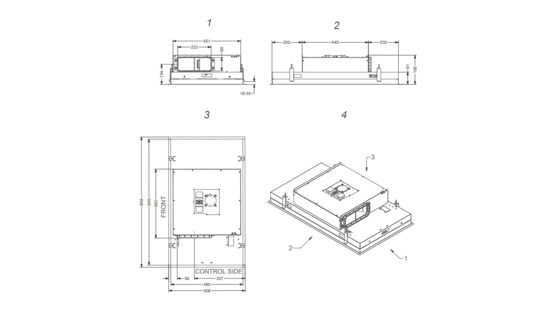 Novy ceiling-mounted air purifier Pureline Compact 6810
