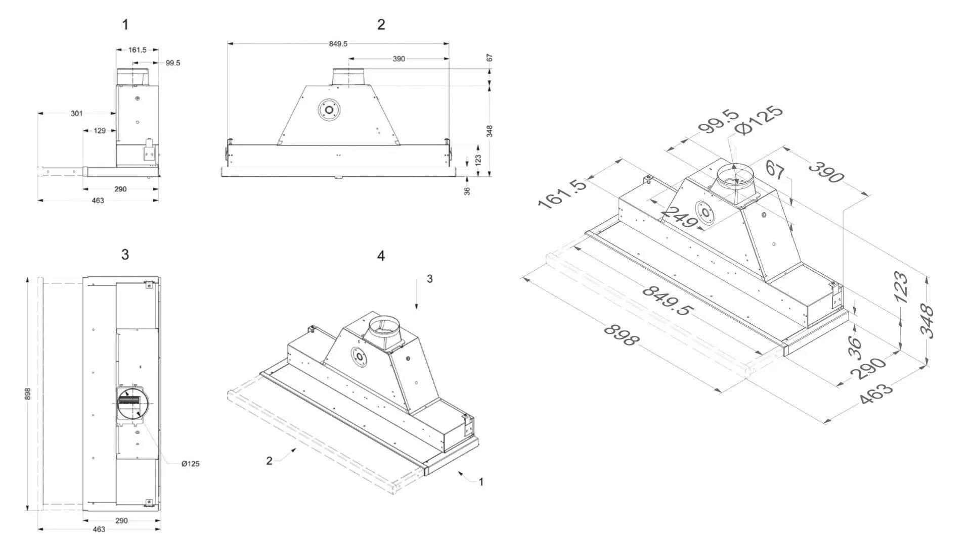 Novy õhupuhastaja Telescopic 691