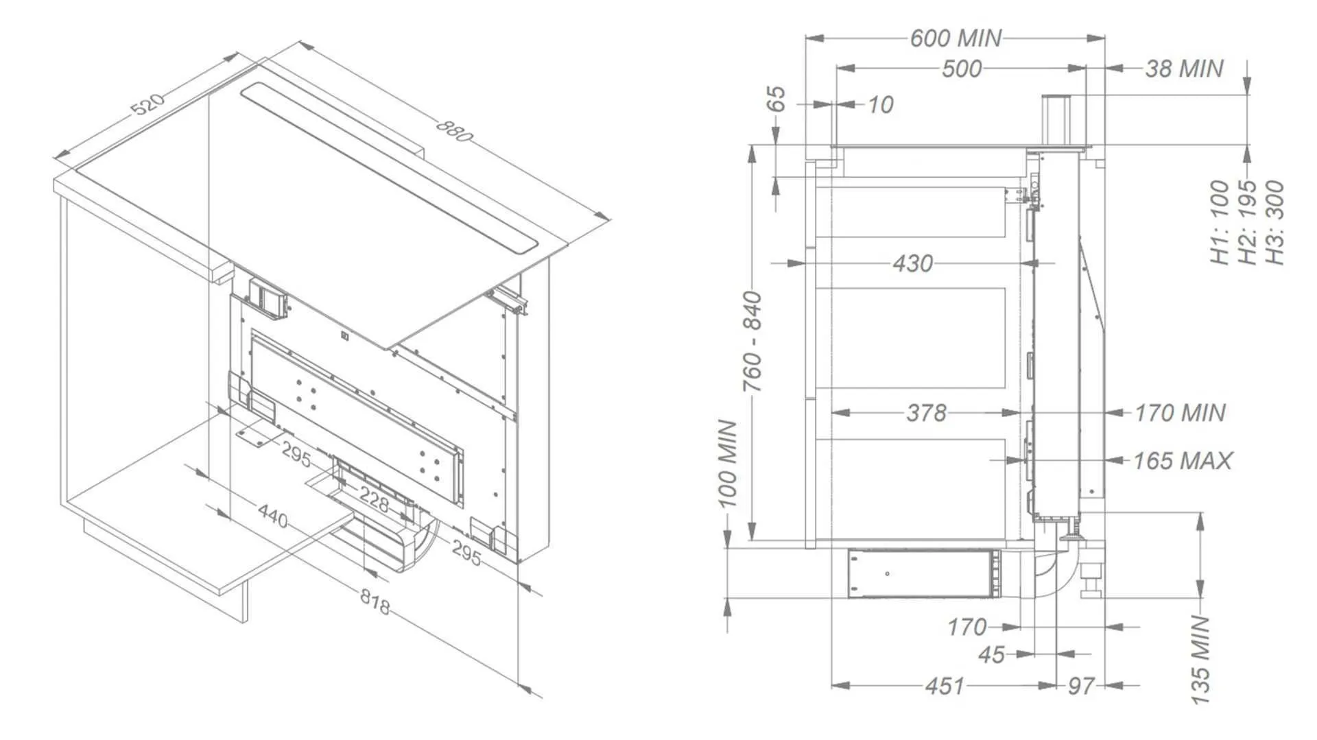 Novy pliidiplaat + õhupuhasti Novy Panorama Pro 1821