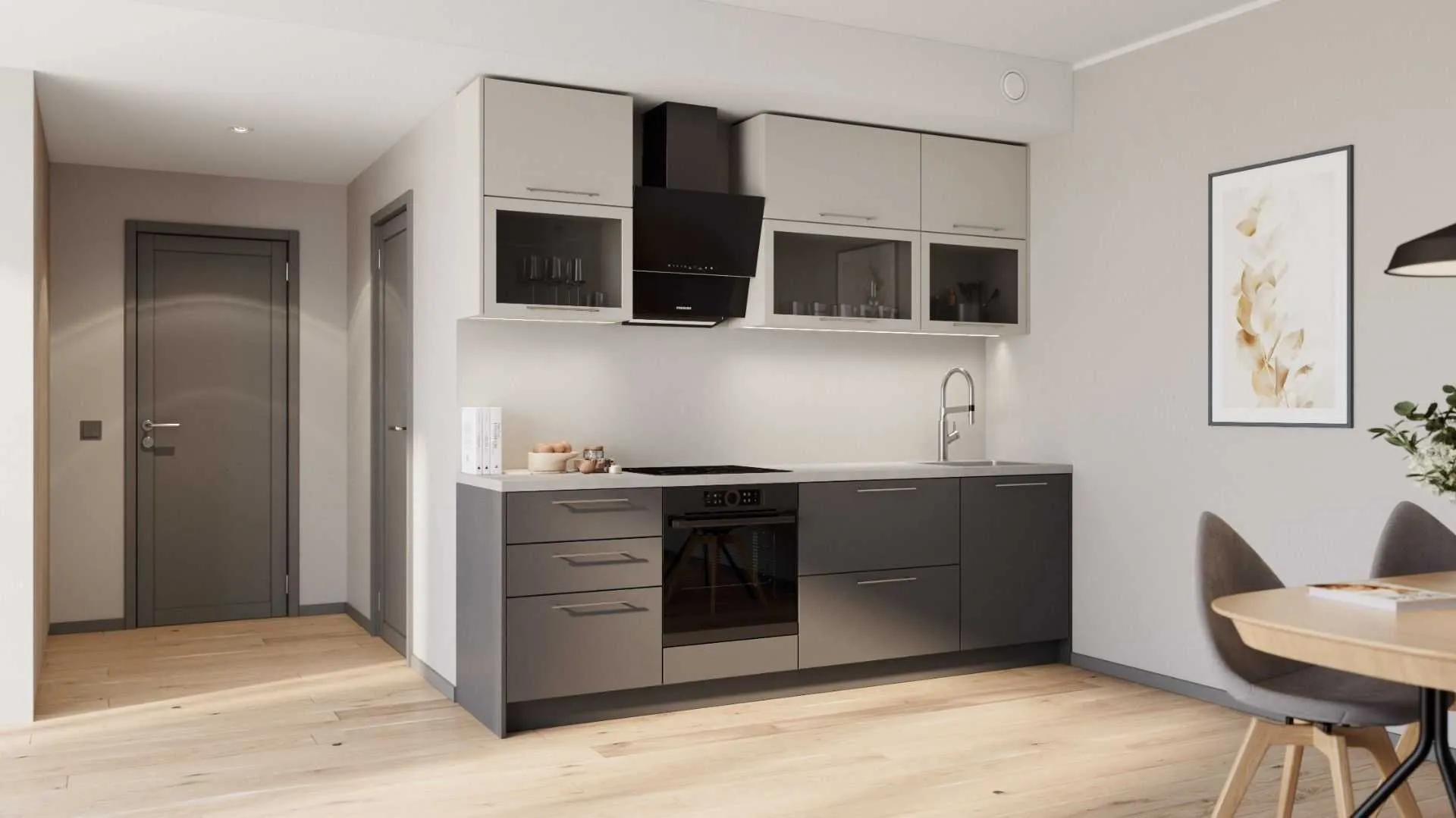 Inessa sirge köögikomplekt 264 cm