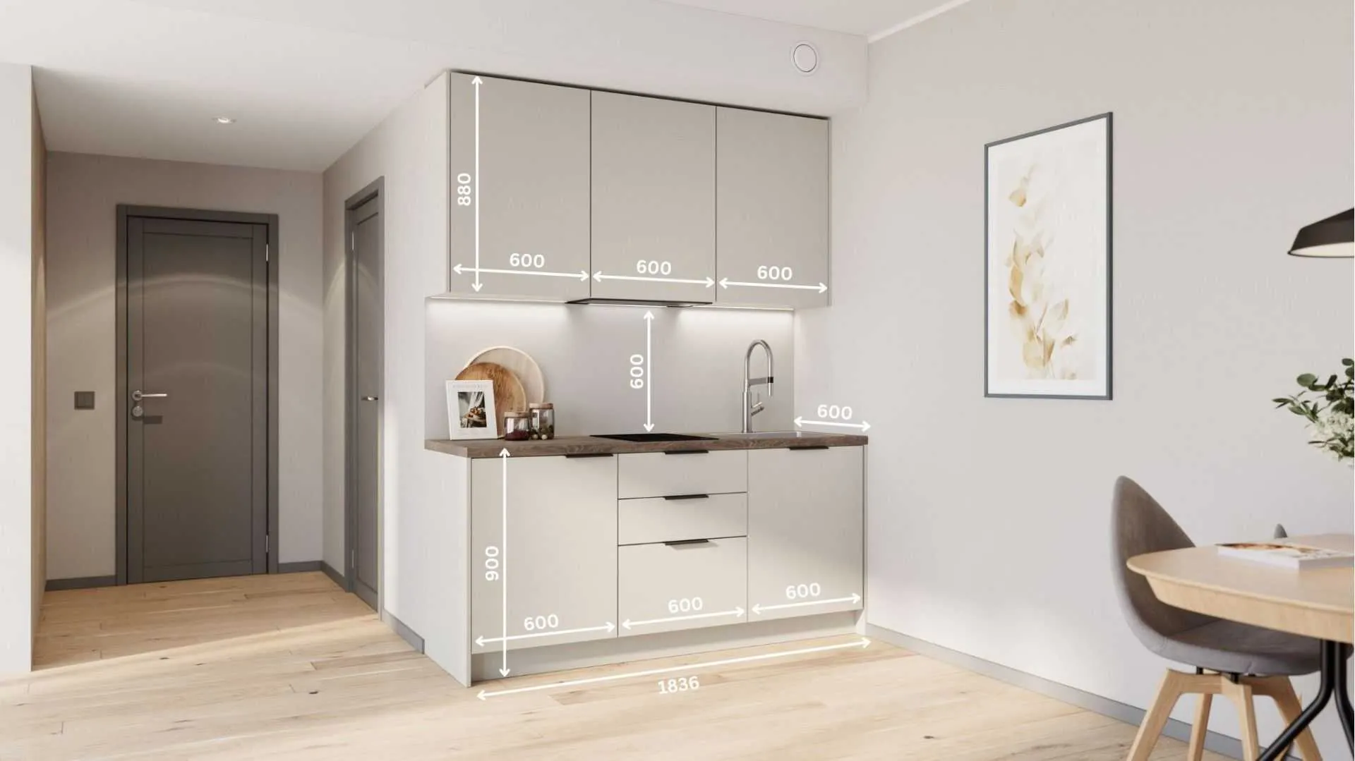 Liane miniköök 184 cm