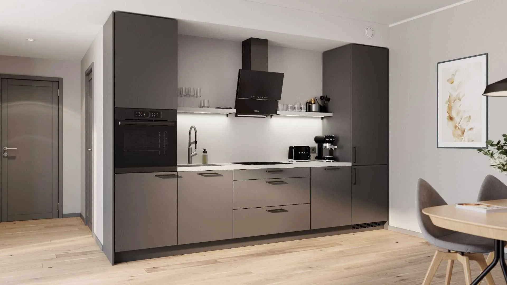 Thalia sirge köögikomplekt 344 cm