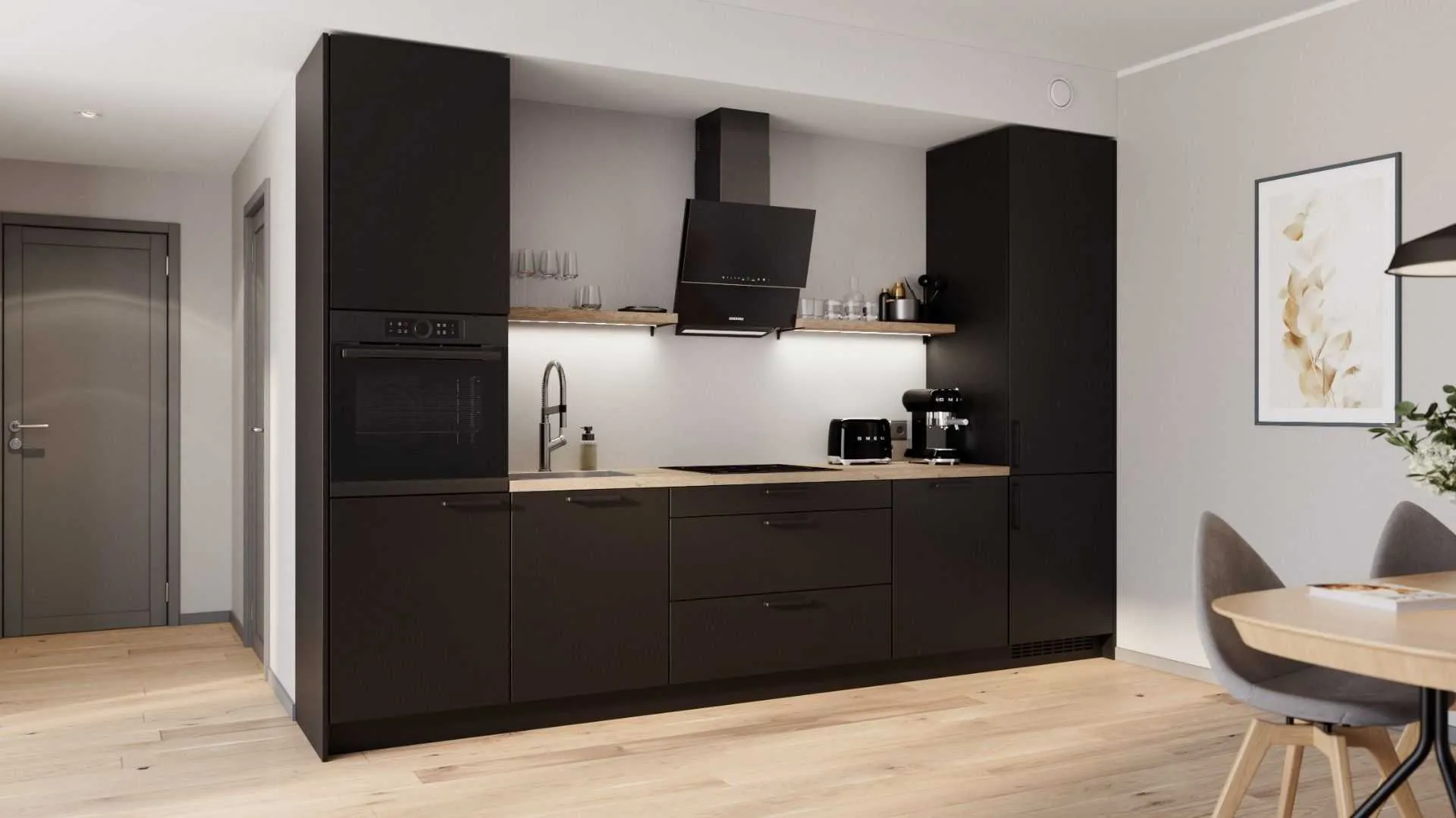 Emilia sirge köögikomplekt 344 cm