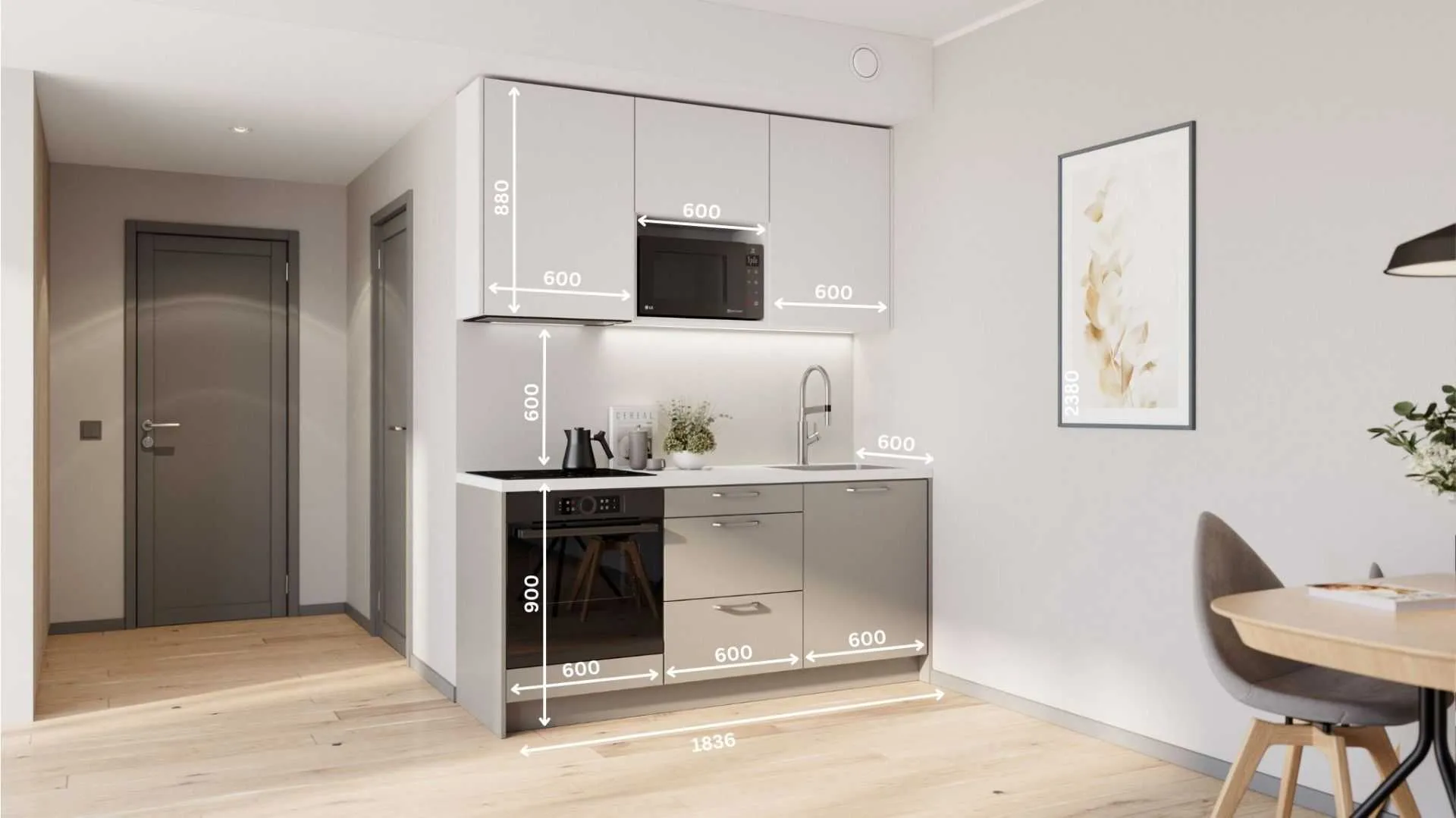 Solea miniköök 184 cm