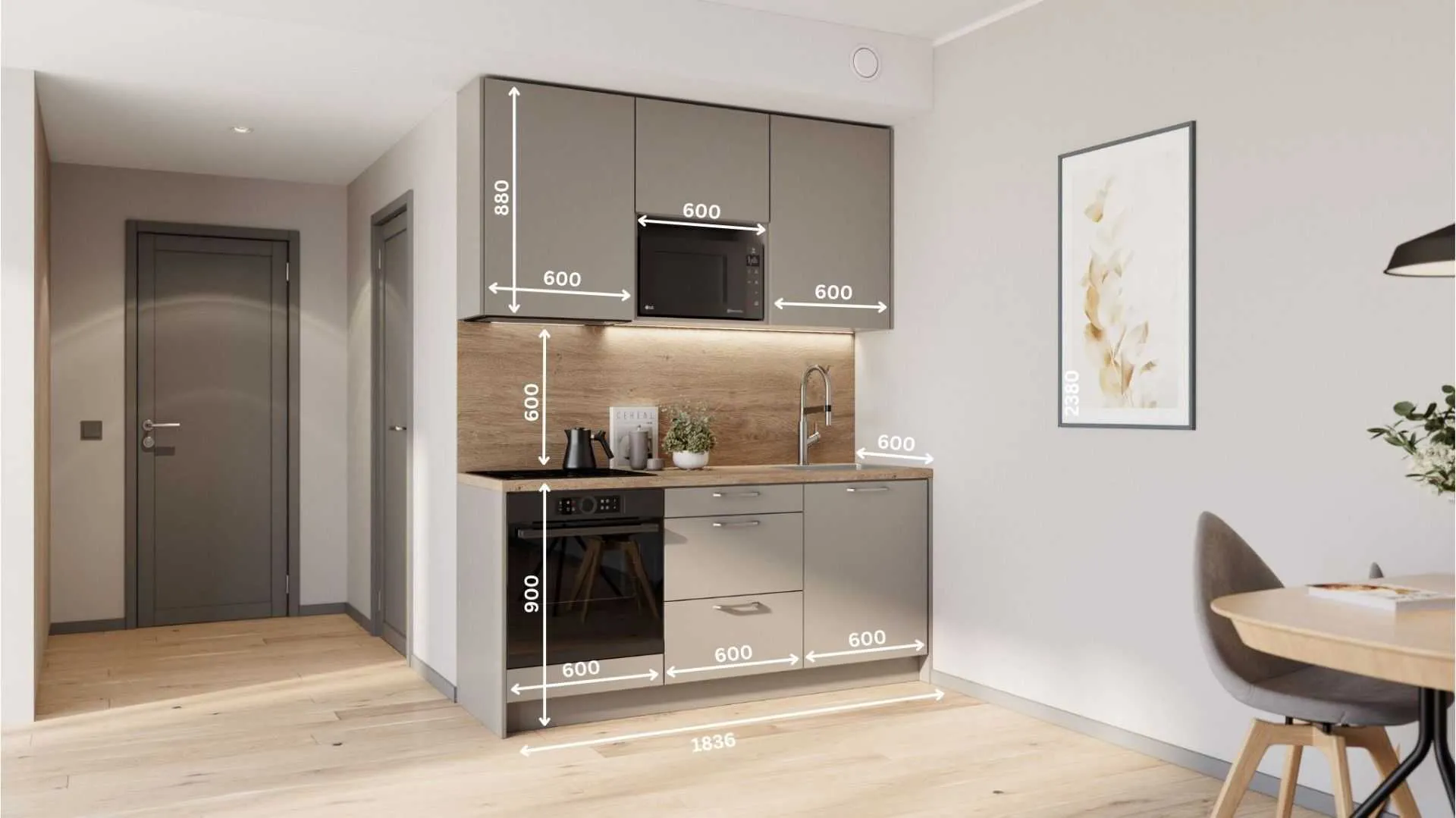 Nairi miniköök 184 cm