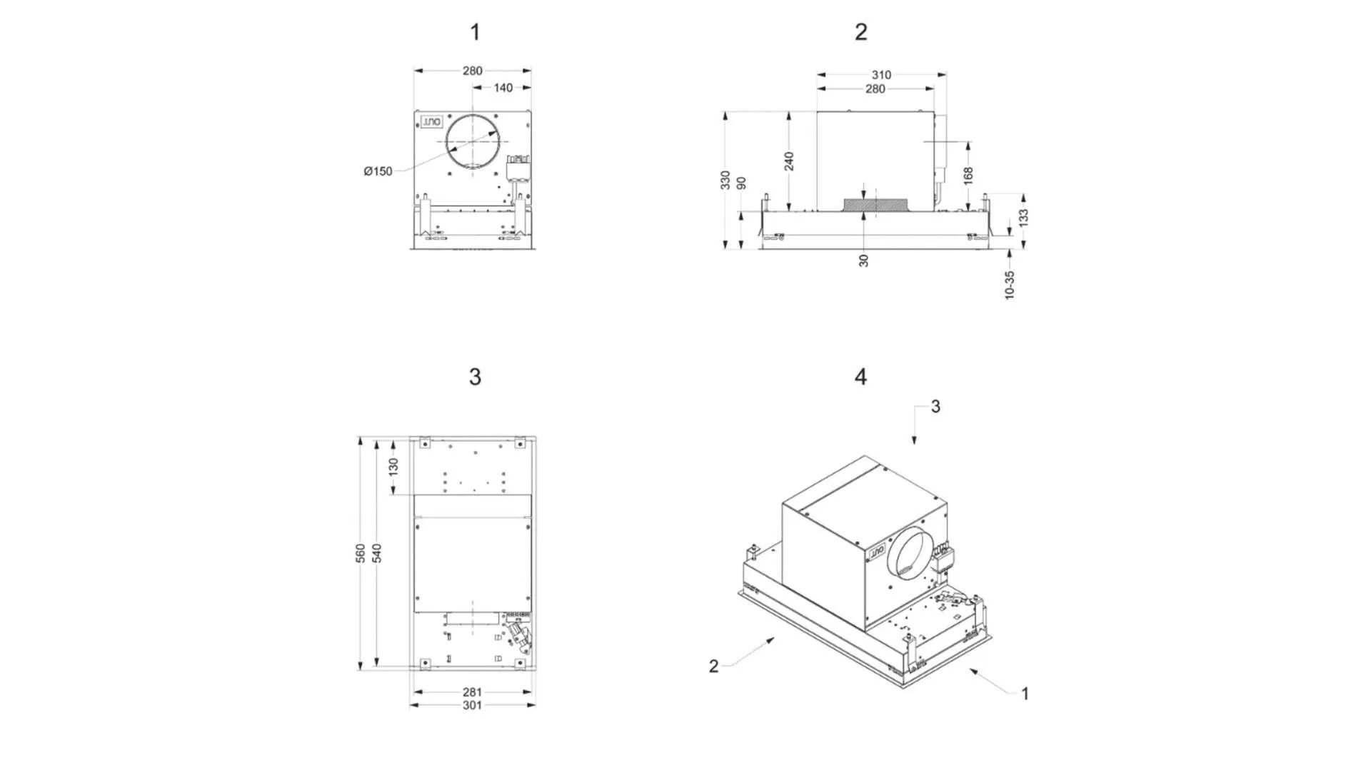Novy air purifier Mini Pureline 811