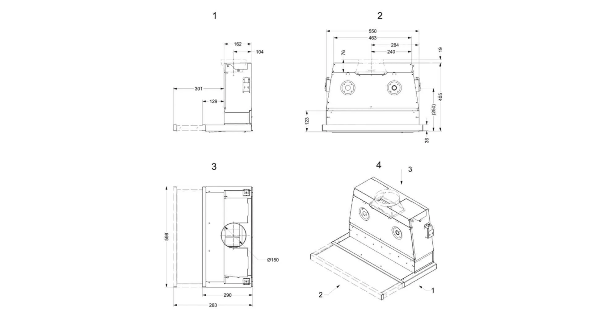 Novy õhupuhastaja Telescopic 663