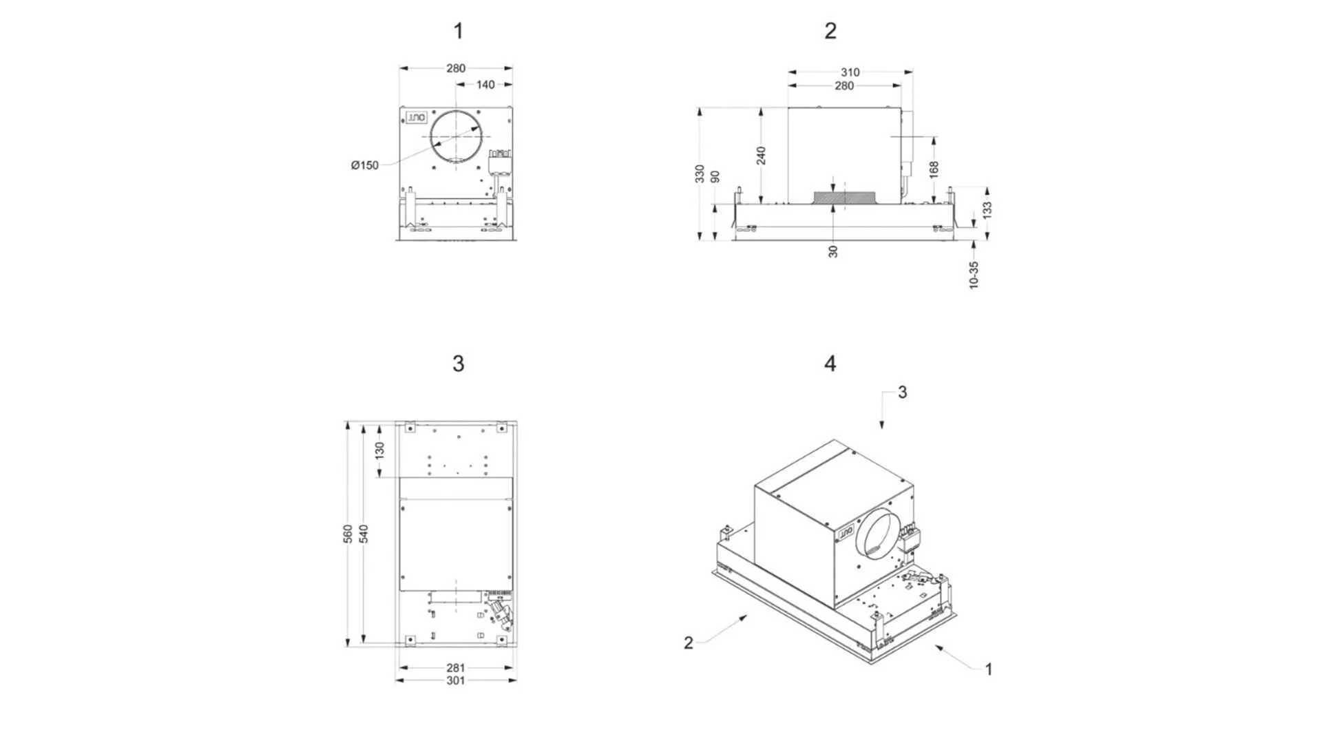 Novy air purifier Mini Pureline 810