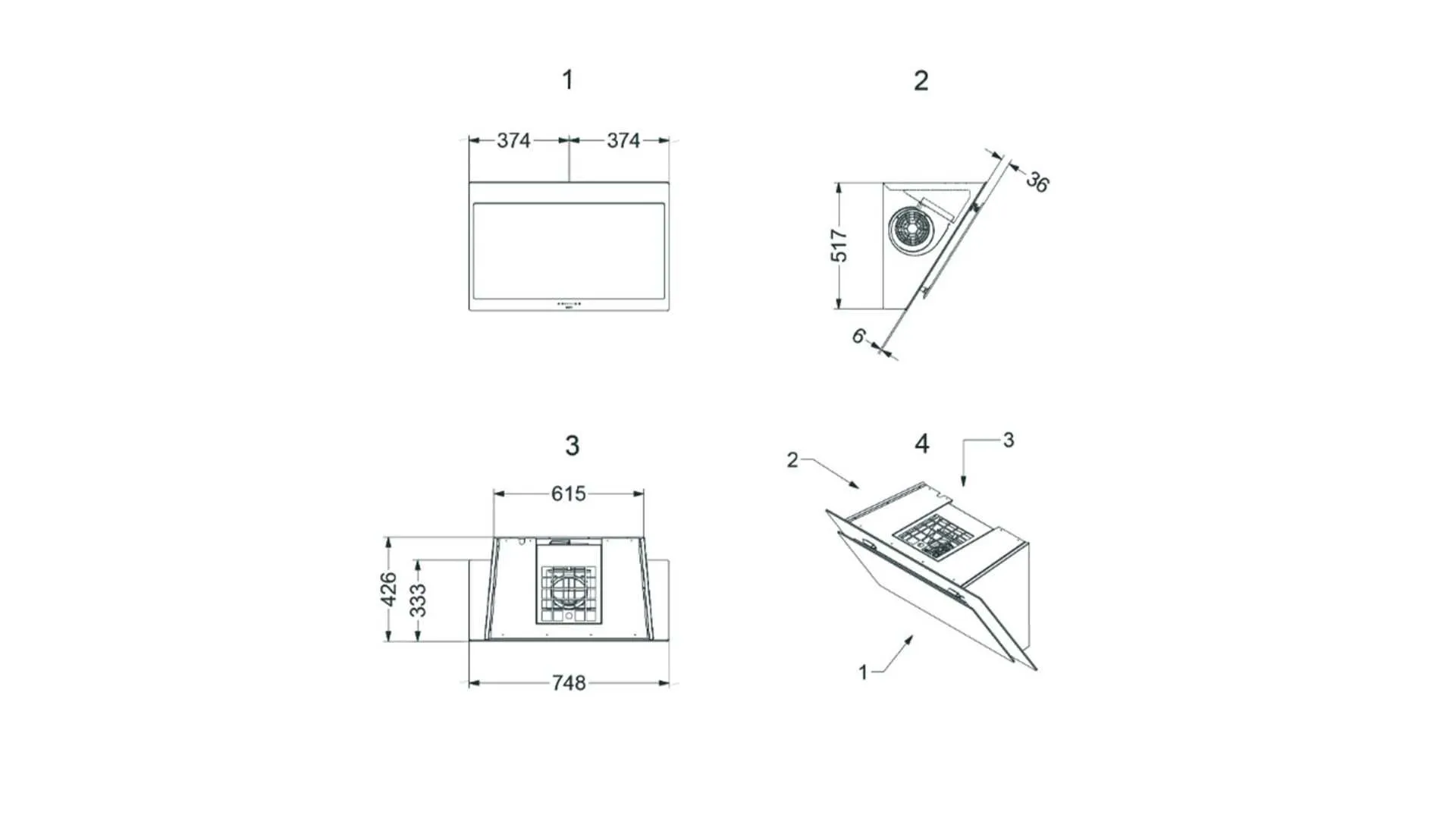 Novy wall-mounted air purifier Vision 7858