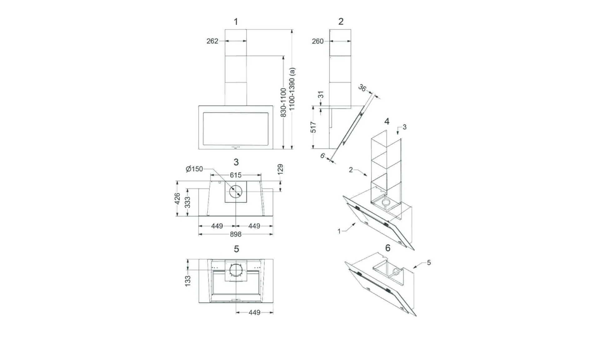 Novy wall-mounted air purifier Vision 7835