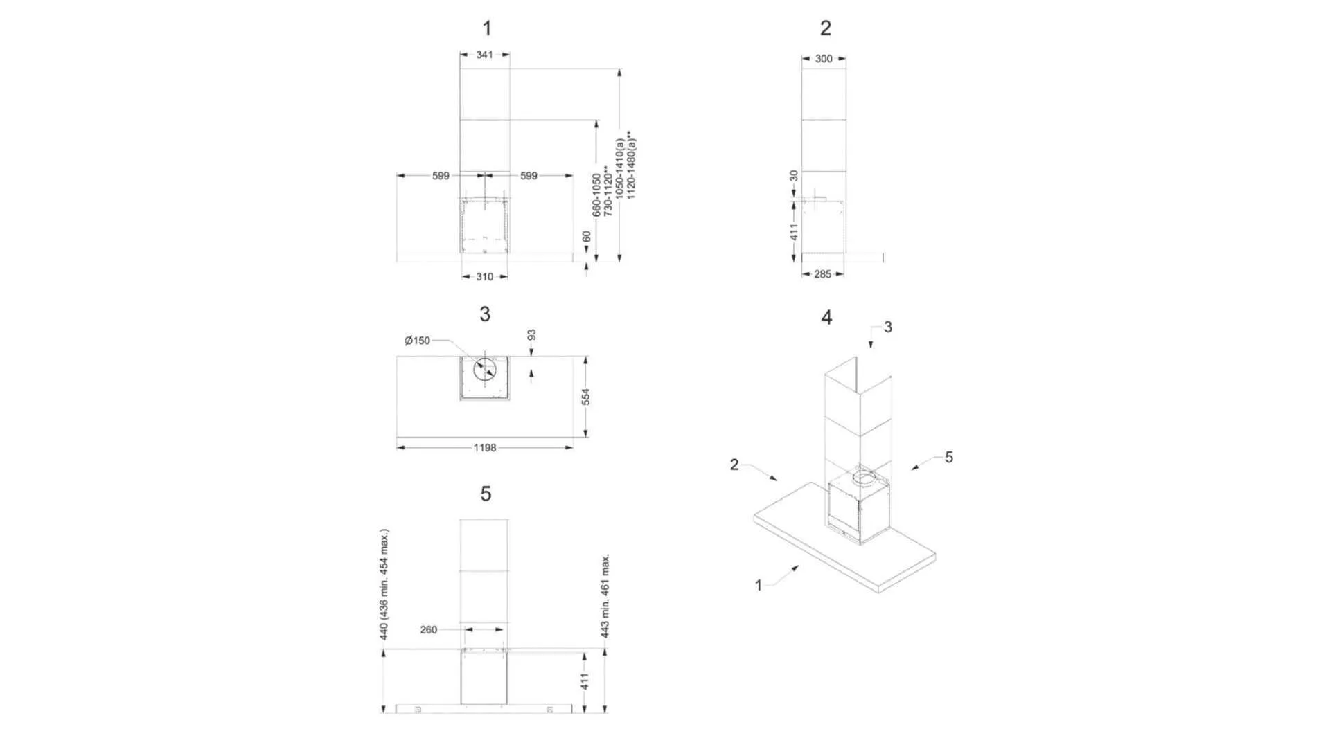 Novy wall-mounted air purifier Flatline 7612