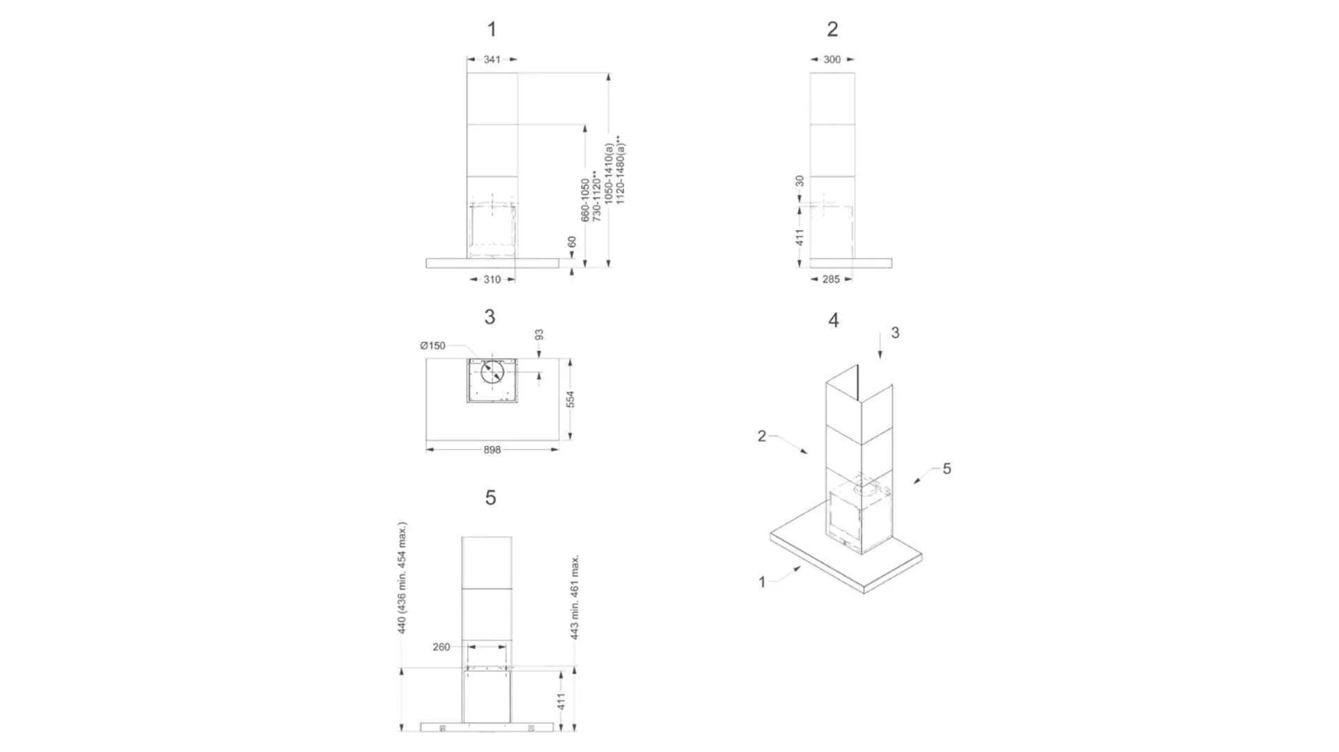 Novy wall-mounted air purifier Flatline 7605