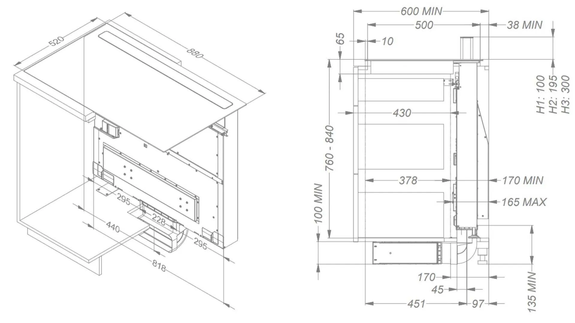 Novy pliidiplaat + õhupuhastaja Novy Panorama Power 1831