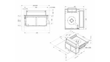 Novy pliidiplaat + õhupuhastaja Up Comfort 40002