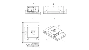 Novy ceiling-mounted air purifier Pureline Compact 6811