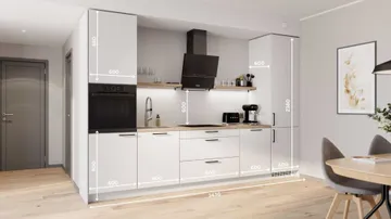 Esme sirge köögikomplekt 344 cm