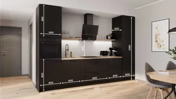 Emilia sirge köögikomplekt 344 cm