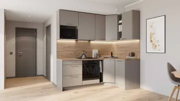 Alvaia nurgaga köögikomplekt 132×222 cm