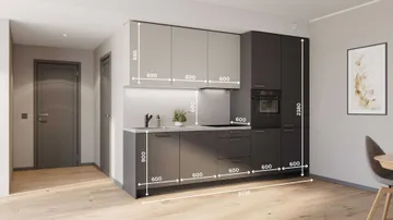 Elsa sirge köögikomplekt 304 cm