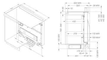 Novy pliidiplaat + õhupuhastaja Novy Panorama Power 1841