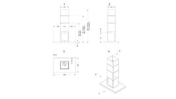 Novy air purifier for island Flatline 7642