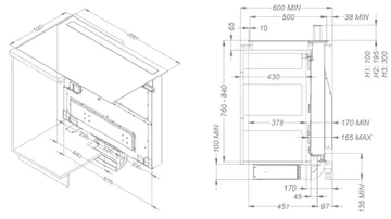 Novy pliidiplaat + õhupuhastaja Novy Panorama Power 1831