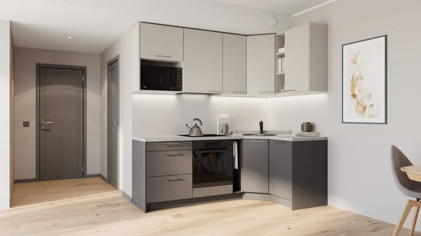 Elin nurgaga köögikomplekt 132×222 cm