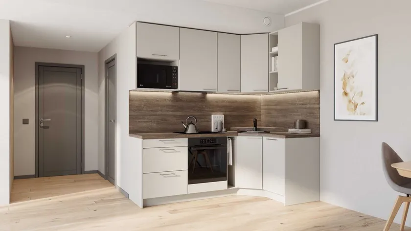 Sofia nurgaga köögikomplekt 132×222 cm