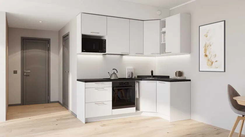 Mirelle nurgaga köögikomplekt 132×222 cm